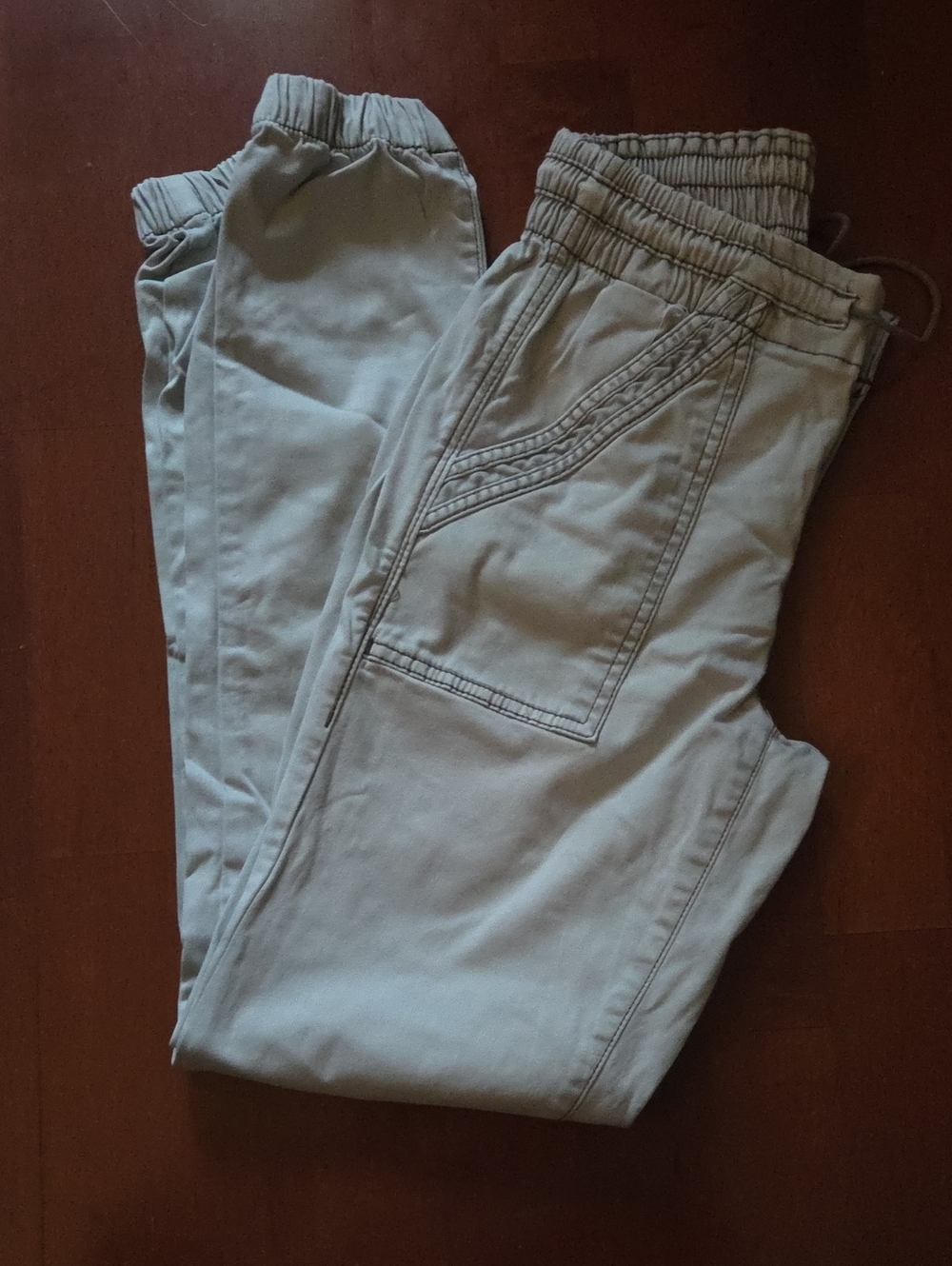 American Eagle Outfitters Womens Light Gray Jogger Pants